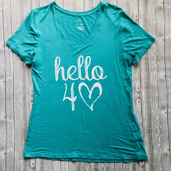 Hello 40 Birthday t-Shirt - Picture 1 of 3